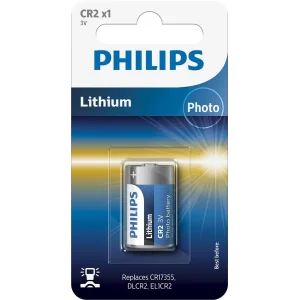Батарейка Philips літієва CR 2 блістер, 1 шт, CR2/01B UA